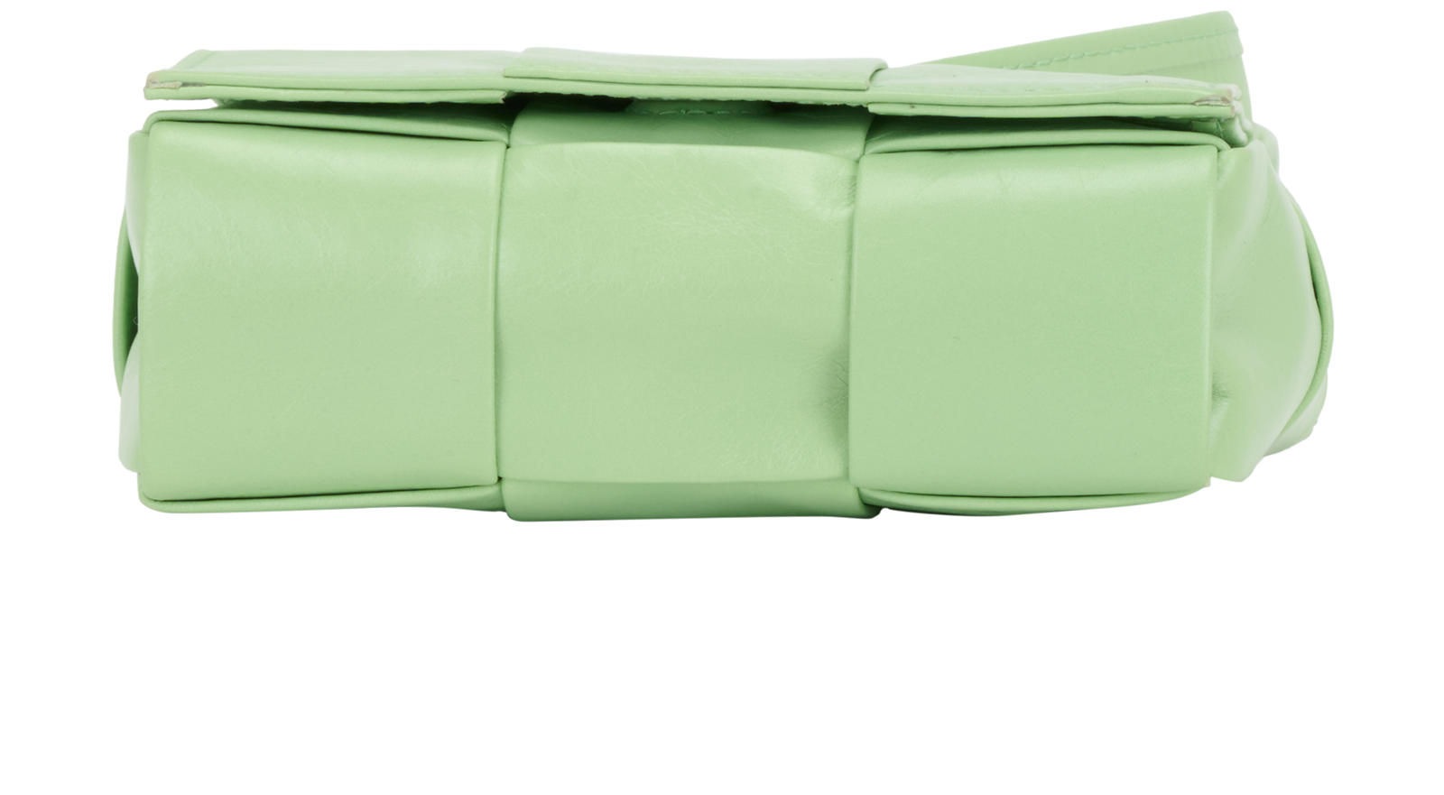 Mini Cassette, &pound;495, Handbags, Green, Leather, Top view
